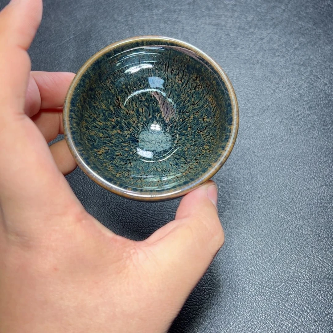 茶盏水墨建窑建盏主人杯