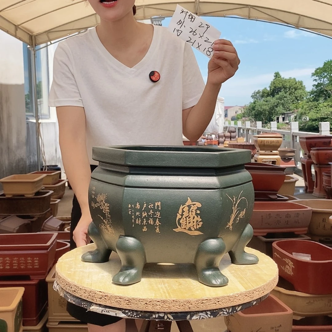 紫砂花盆紫砂花盆