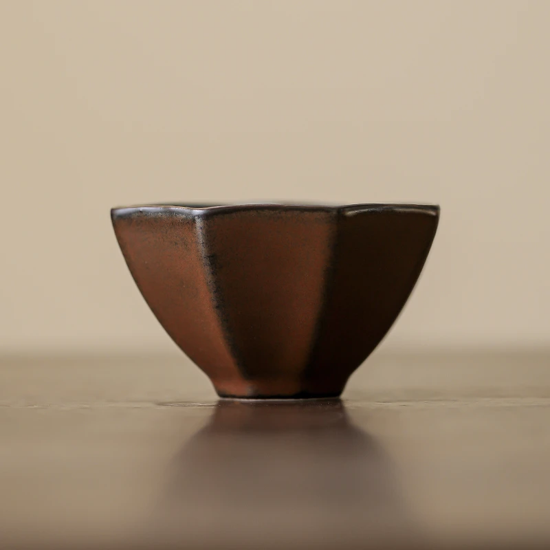 吾游茶器活力八方杯复古柴烧茶杯茶盏陶瓷主人杯茶具茶杯