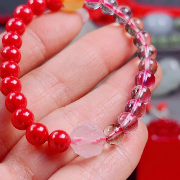 水晶手链未镶嵌多样性发货一件