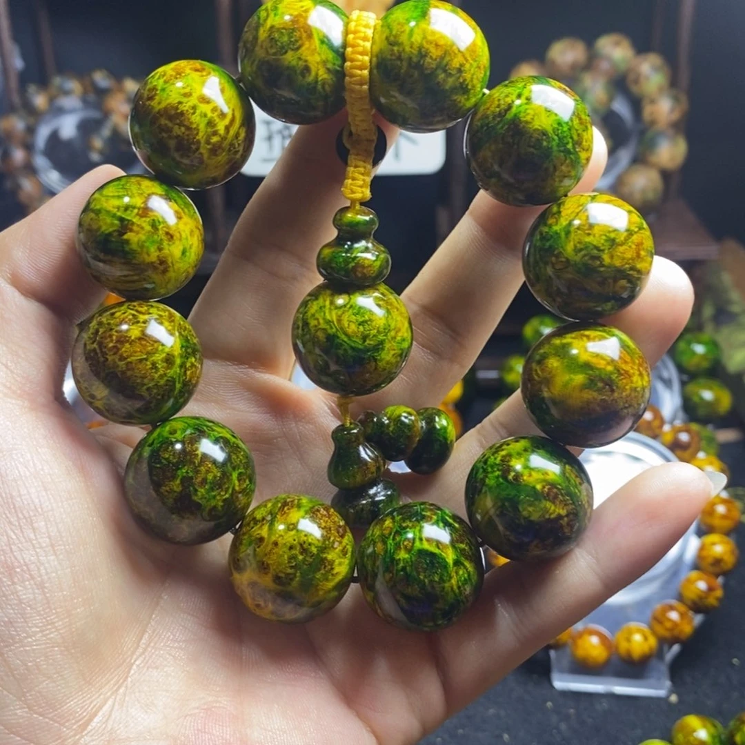 追***去木质非金属琥珀木2.0尺寸精品爆满龙鳞纹