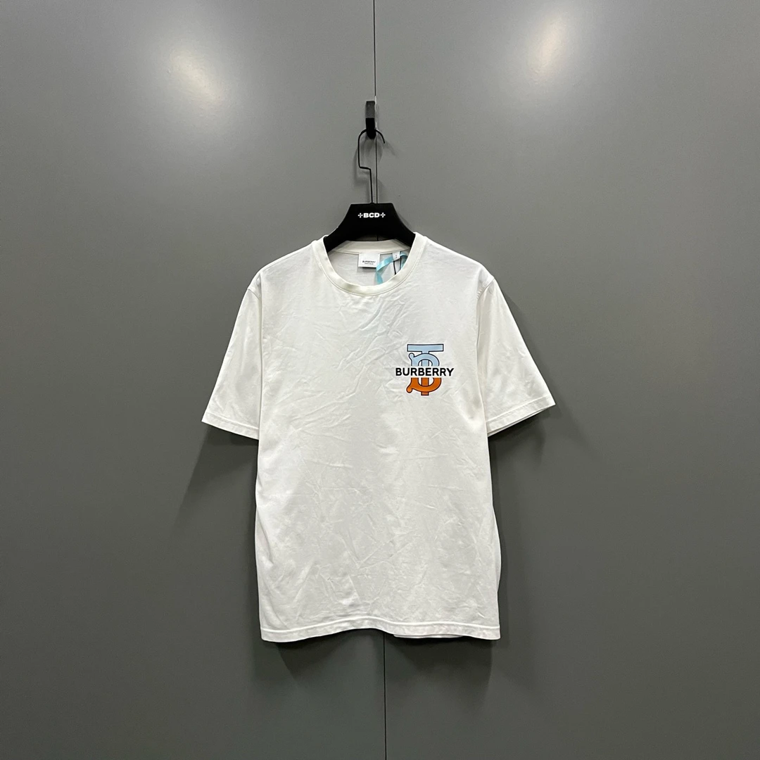 95新 BURBERRY/博柏利 (ll) 巴宝莉 TB字母logo短袖 S码