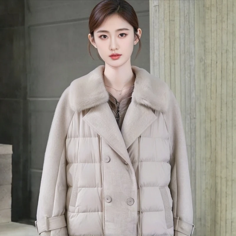 女款时尚气质百搭鹅绒服5278