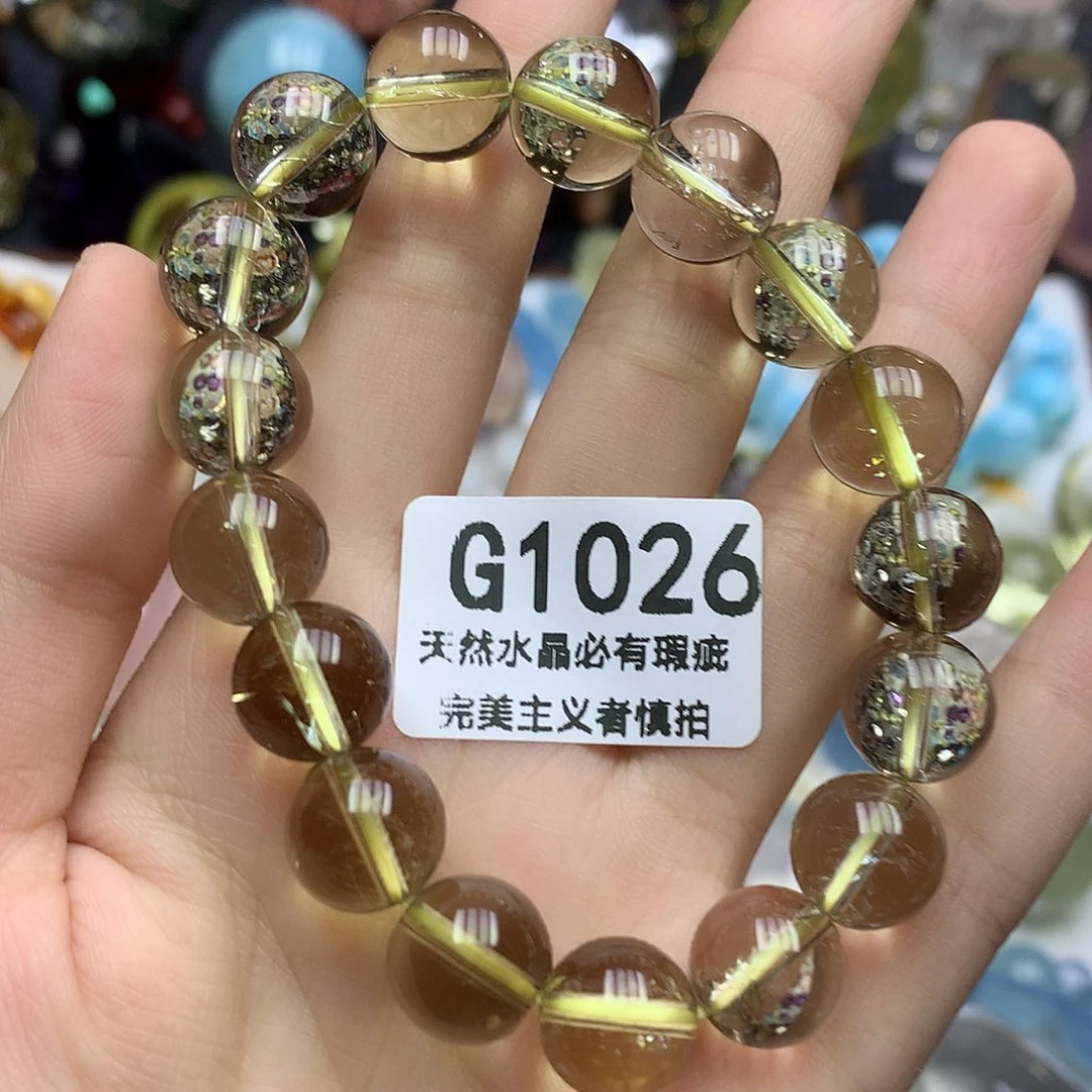 珠宝半成品未镶嵌水晶12+手串