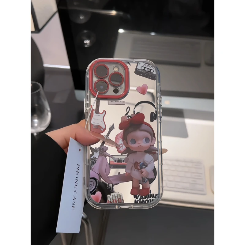 吉他唱片适用苹果17pro手机壳16pm镜面oppo华为p80奶油oppo小米17