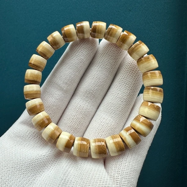 Q3347天然猛犸 汉堡直切单圈9.2*8mm一物一图 假一罚十