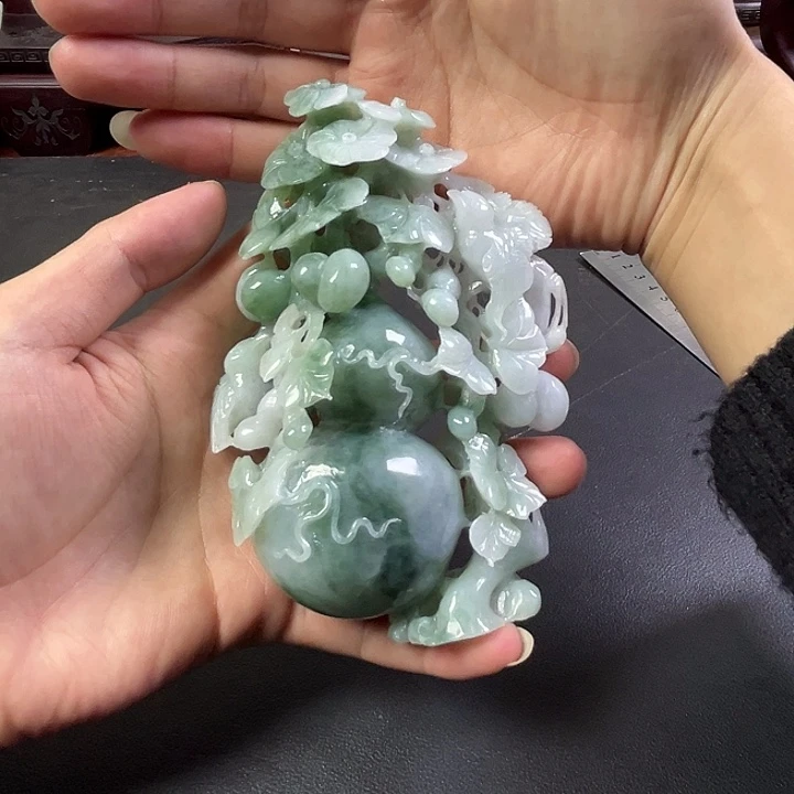 毛***力翡翠未镶嵌摆件翡翠