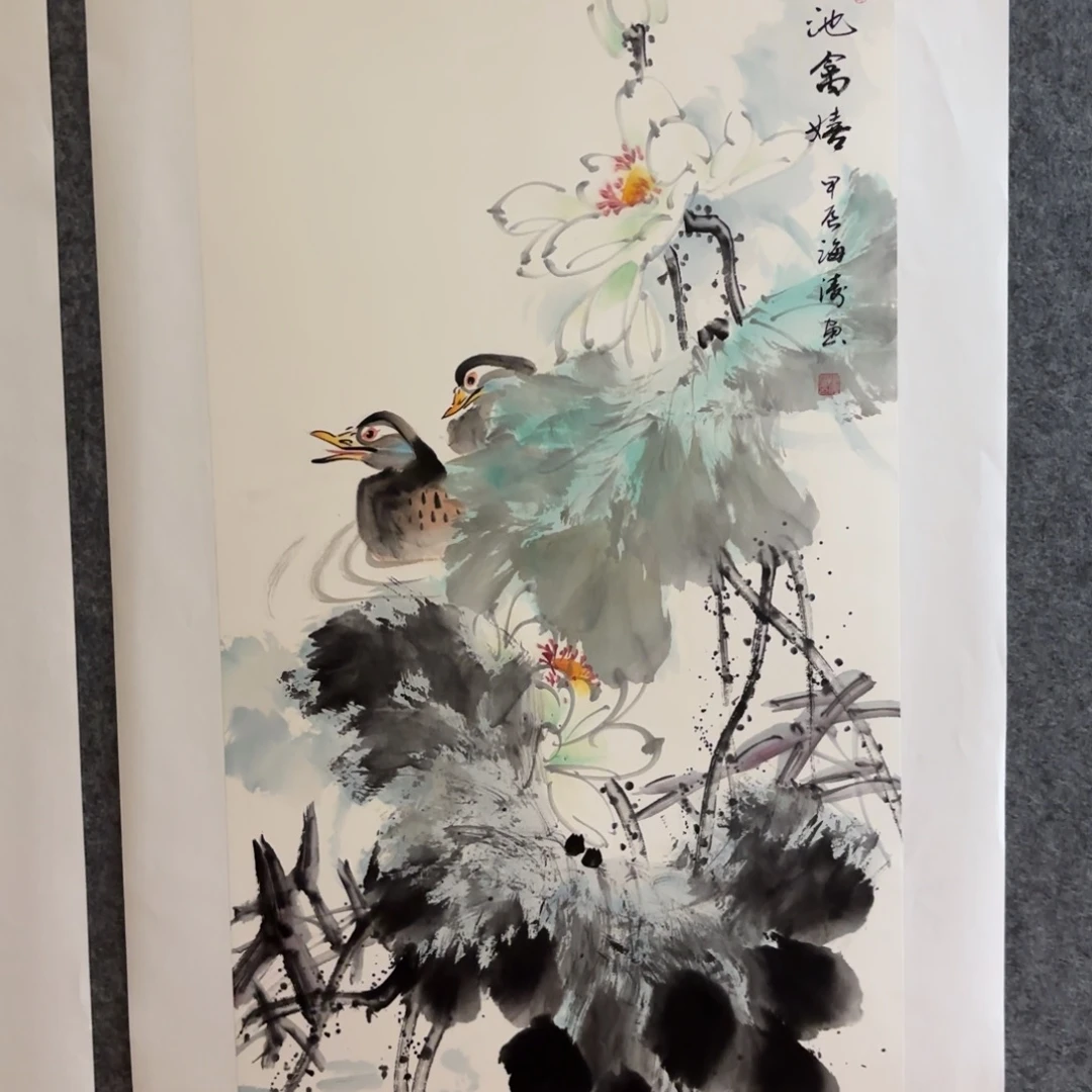 国画国画作品李海涛山水花鸟精品手绘