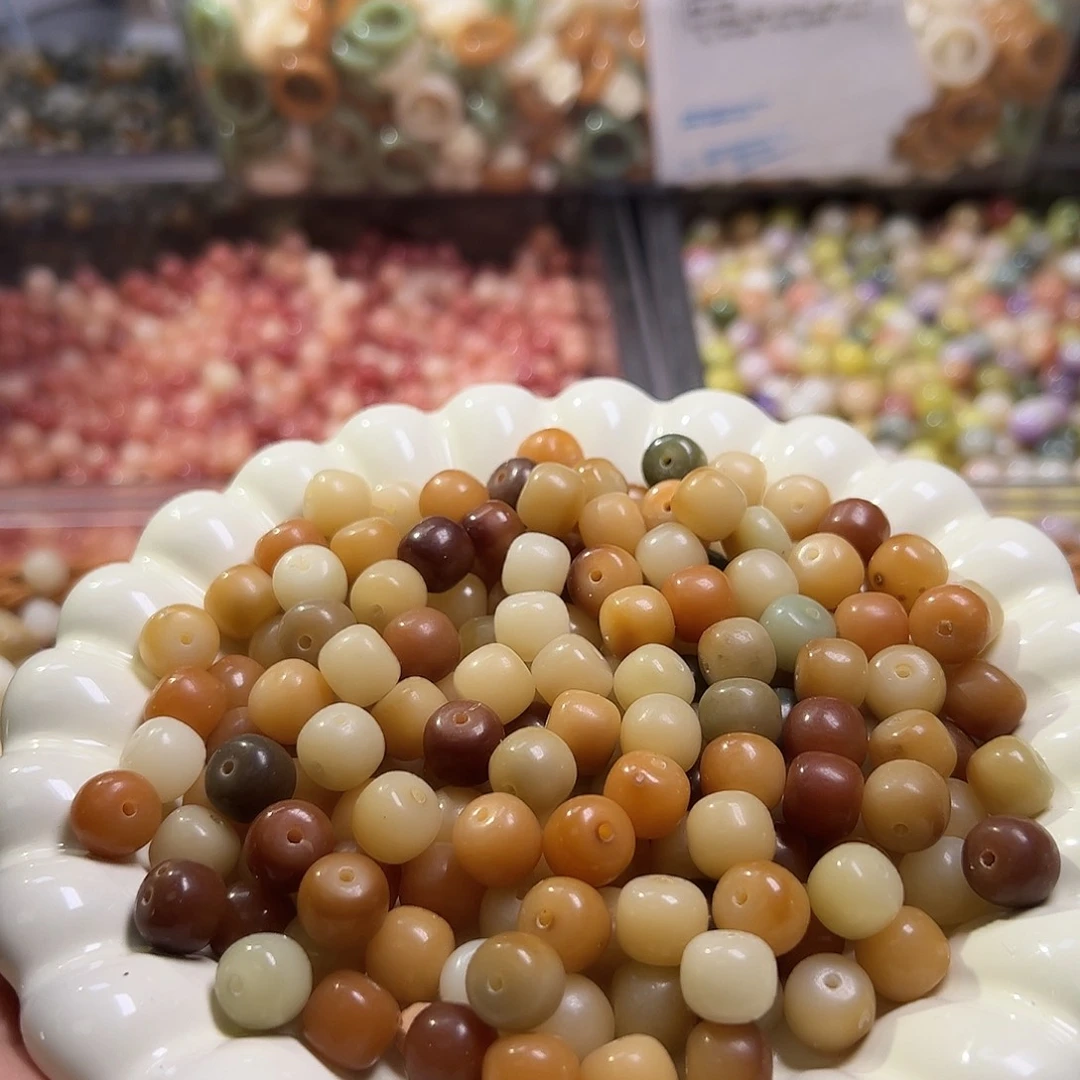 白玉菩提吊坠瑕疵10敦敦桶120颗有坏