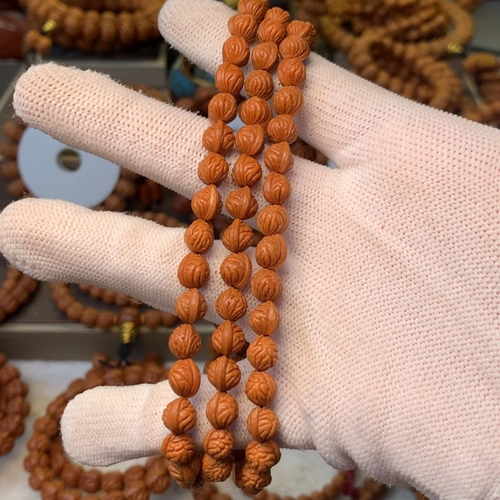 当***月手串桃核秦岭龙纹