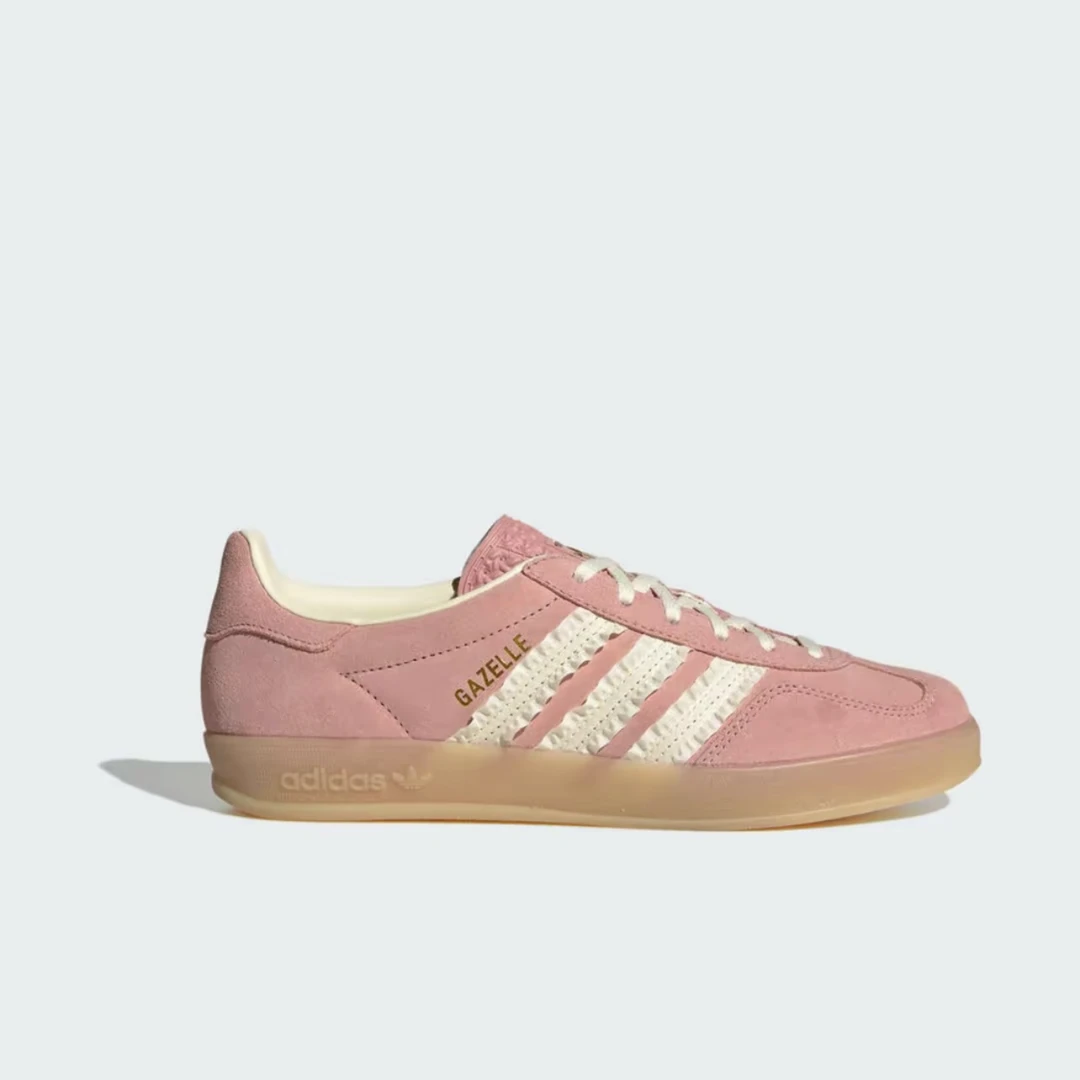 流光风 阿迪达斯三叶草女鞋GAZELLE经典运动德训鞋「T头鞋」JS1413