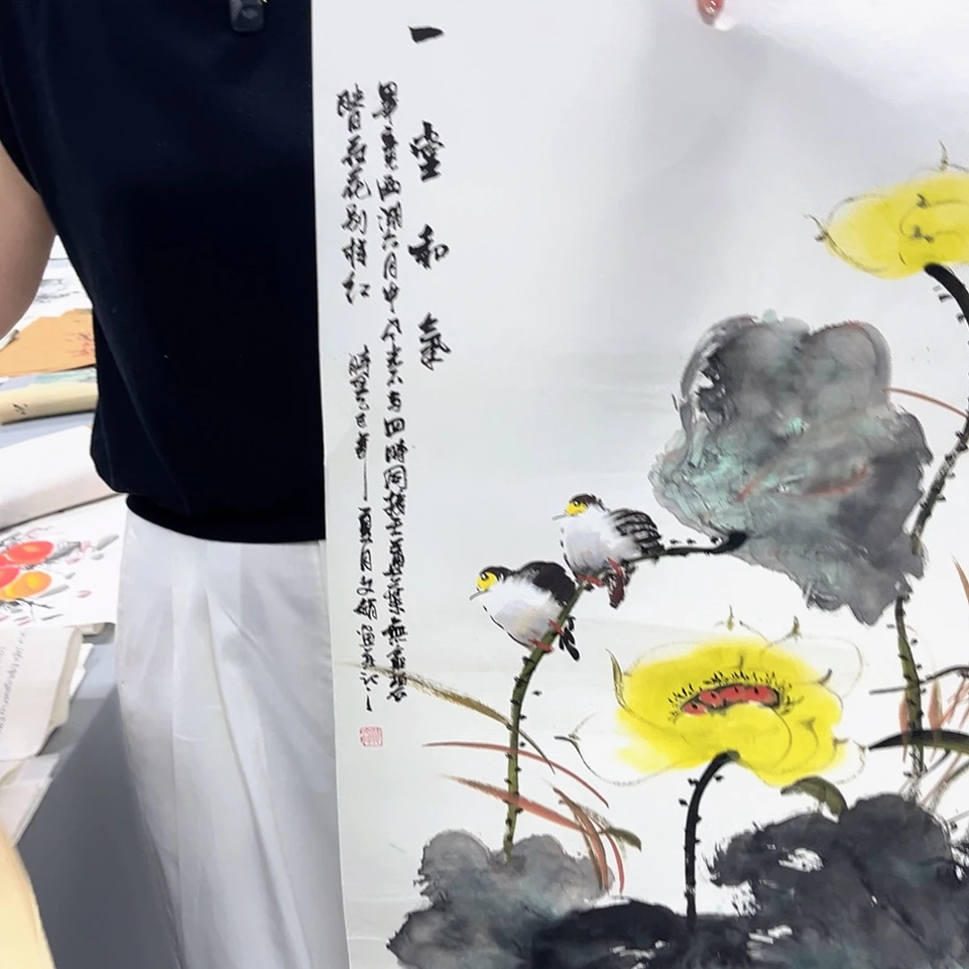 国画国画老师手绘作品