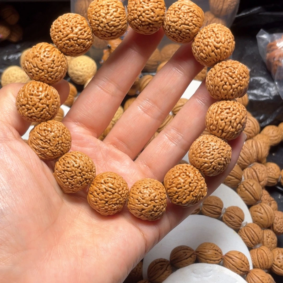 桃核吊坠桃核手串19+龙鳞凤尾