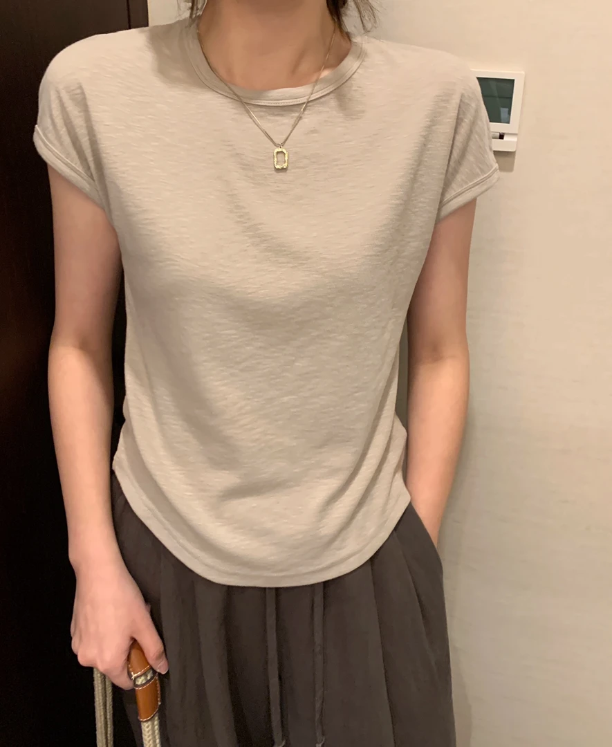 Seawhen海维恩「素雅气质连袖tee」修身简约飞袖T