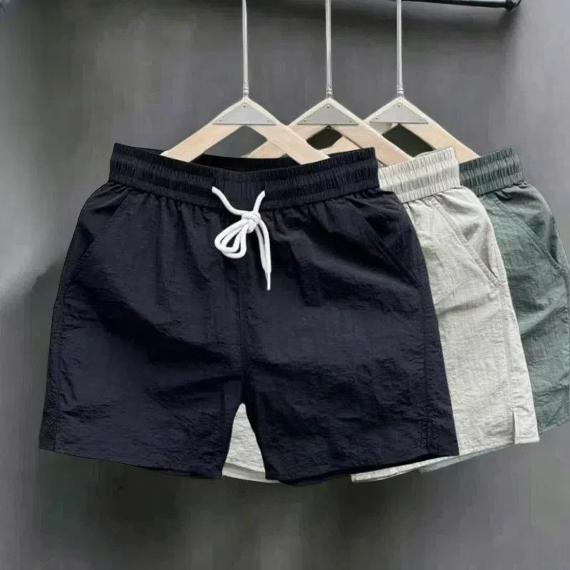 短裤男夏季宽松跑步潮牌沙滩裤网红2025新款运动速干潮牌休闲裤