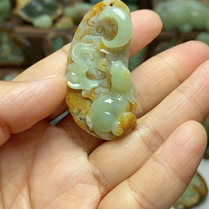 岫岩河磨玉（透闪石质玉）未镶嵌颈饰