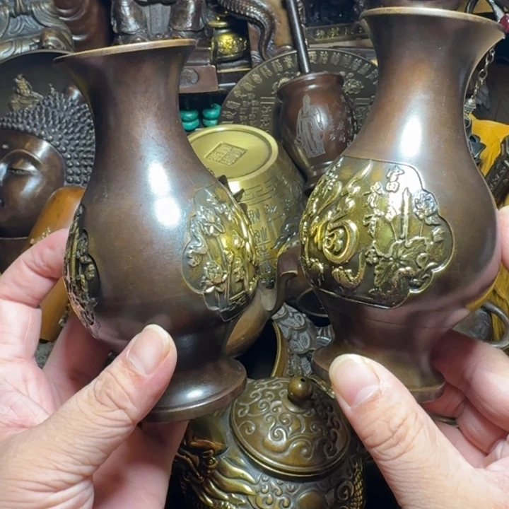铜器摆件收收藏藏