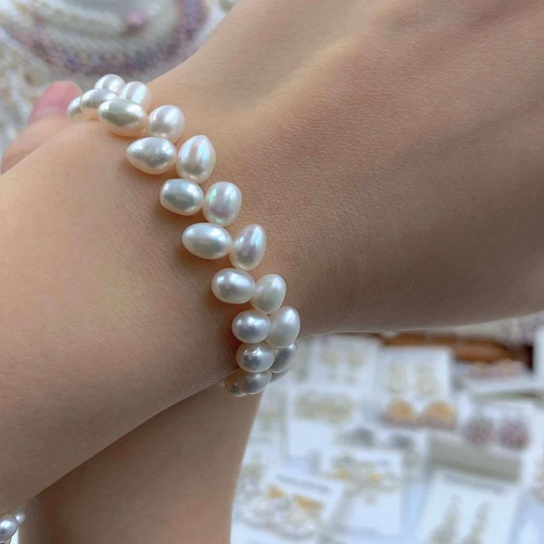 颈饰合金淡水珍珠