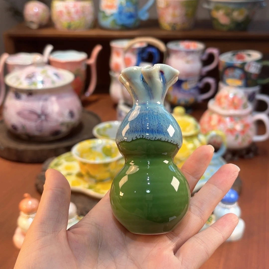 景德镇手绘高温釉下彩陶瓷茶具