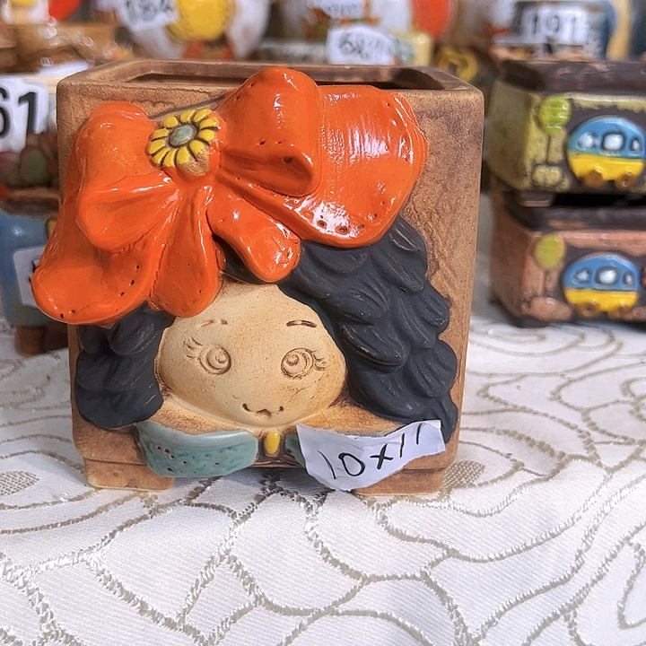 陶瓷多肉花盆满15包邮