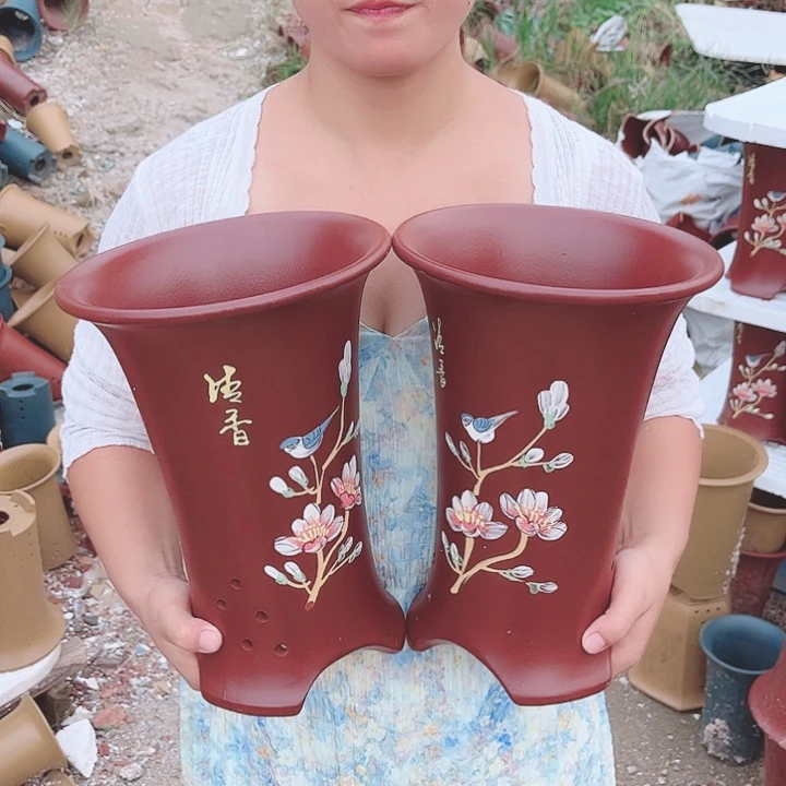 紫砂花盆宜兴紫砂精品花盆