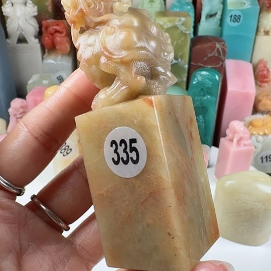 青田石印石马****子印石章料….