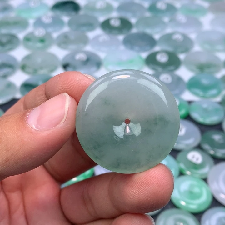 颈饰未镶嵌翡翠缅甸天然A货翡翠35-6.6