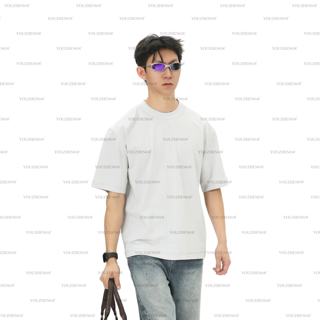 短袖t恤 圆领宽松夏季休闲百搭情侣半袖夏天打底小圆领索罗娜凉感