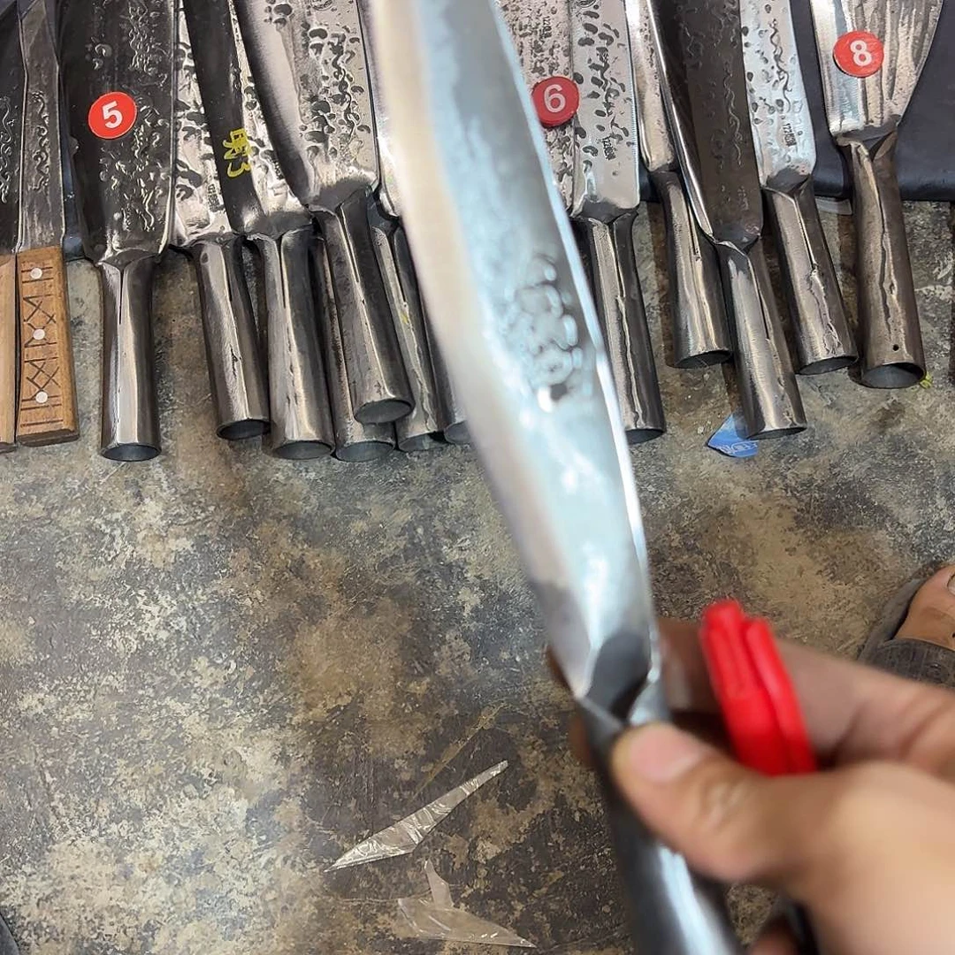 高碳锰钢云南阿老表手工锻打刀