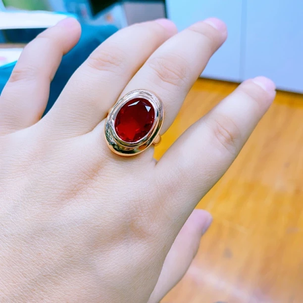 合金玻璃戒指  妈妈款戒指 可以调节大小