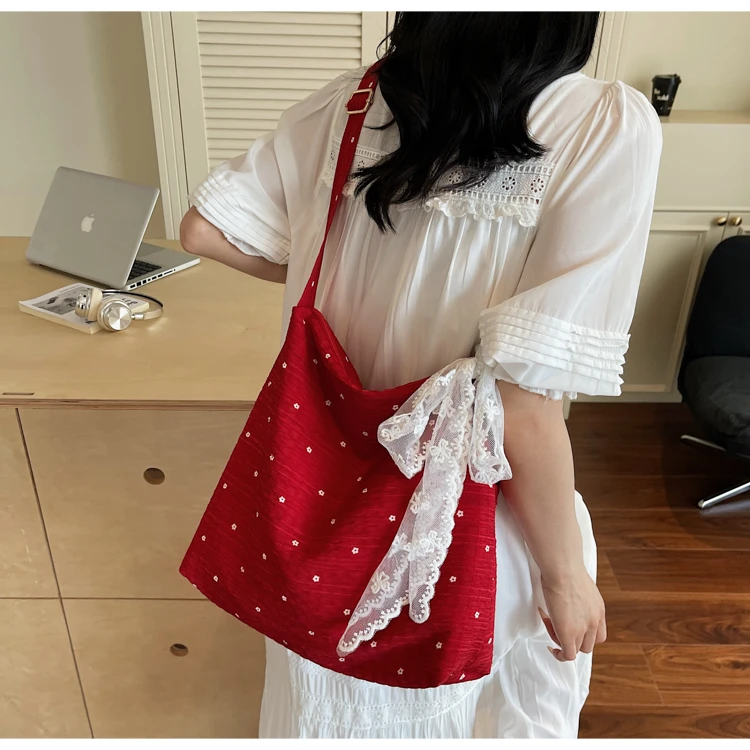 6341韩系懒惰风多巴胺帆布包大容量学生上课通勤单肩布包