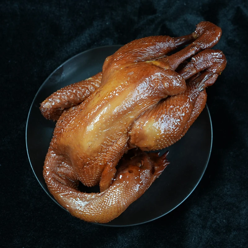 绿都柏木熏鸡900g熟食老式烧鸡开袋即食