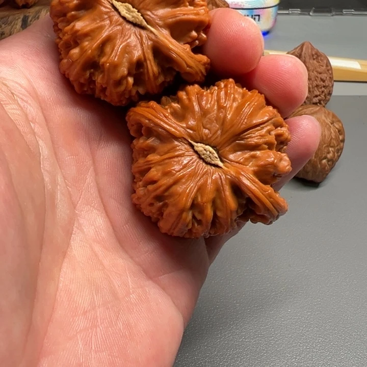 付***钦吊坠文玩核桃白狮子45尺打底