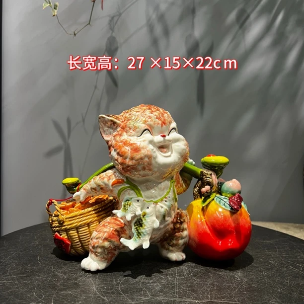 【招财猫】下单送底座，招福喵，招财猫开业乔迁居家店铺家居装饰摆件