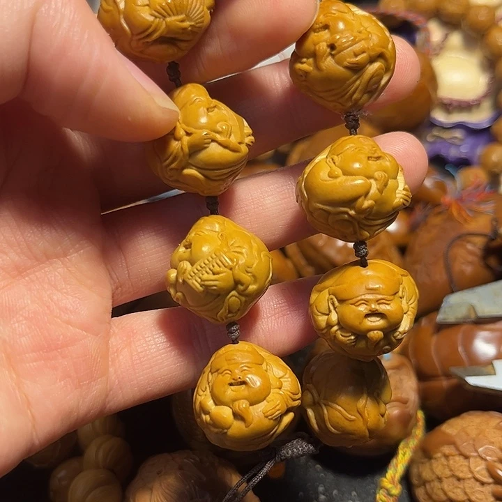 手串/手链橄榄核荷叶财神