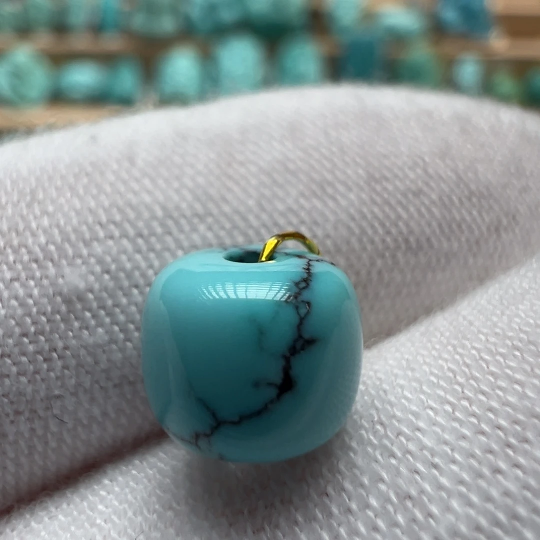 绿松石未镶嵌配饰7.7*