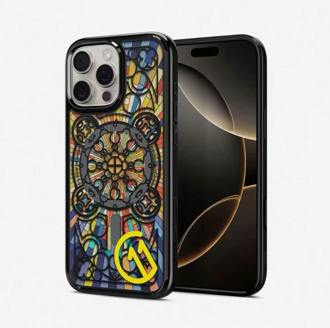 【相机按键触控】立体印花适用于苹果手机壳新款全包防摔保护套磁吸