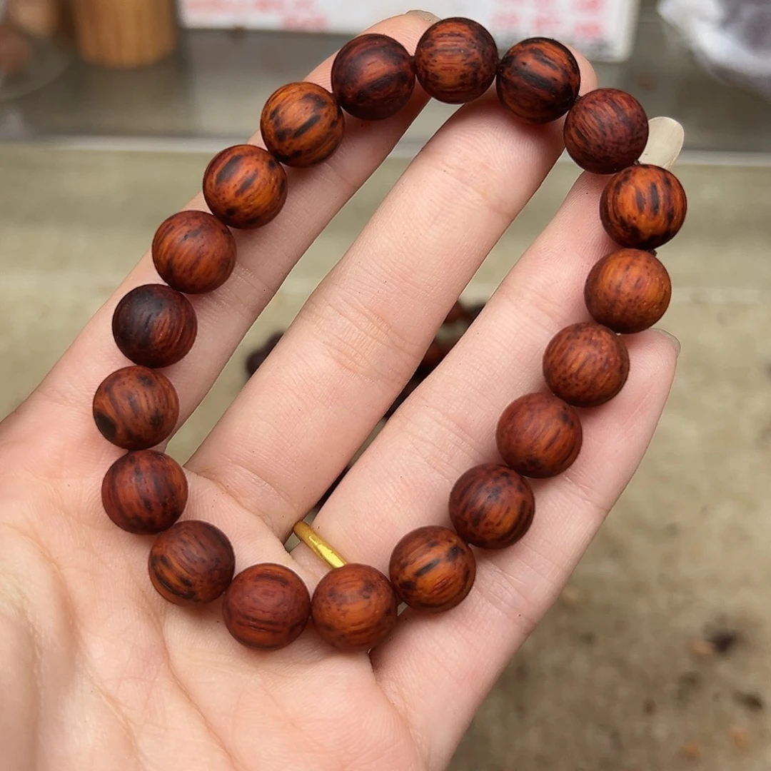 藤类降真香10圆珠红油麻丝