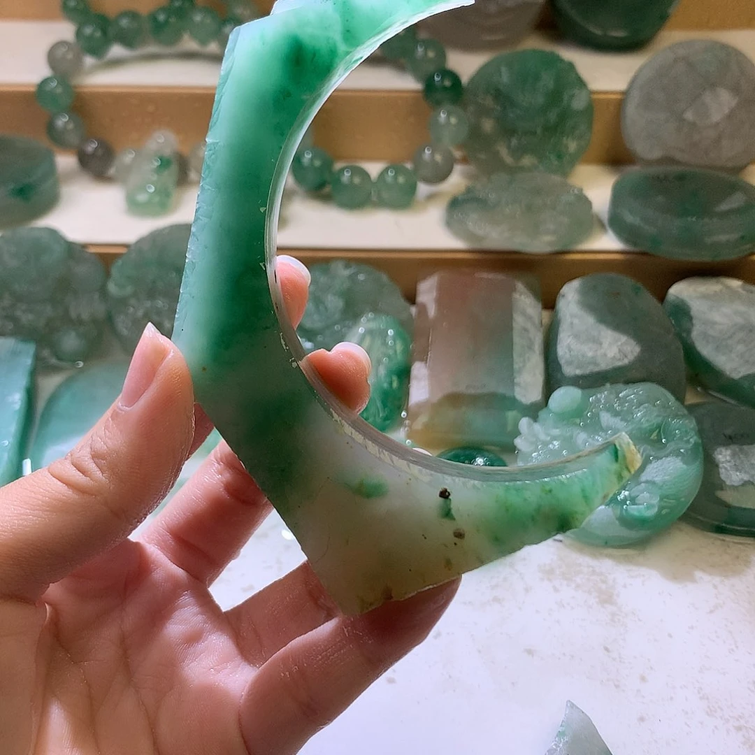 石英质玉未镶嵌珠宝半成品l*o