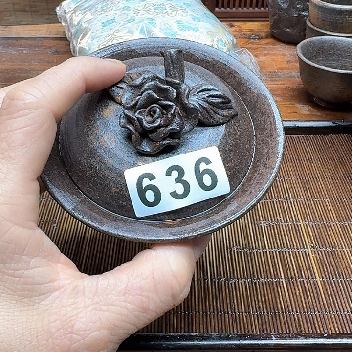 纯手工制作粗陶茶具