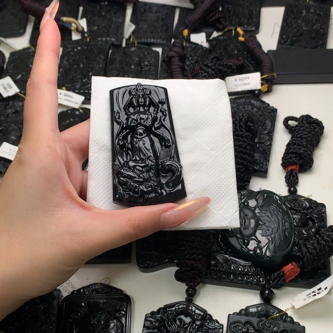 天然a货钢琴黑挂件