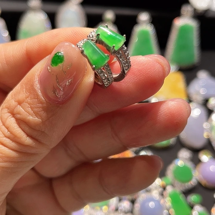 翡翠银S925镶嵌颈饰