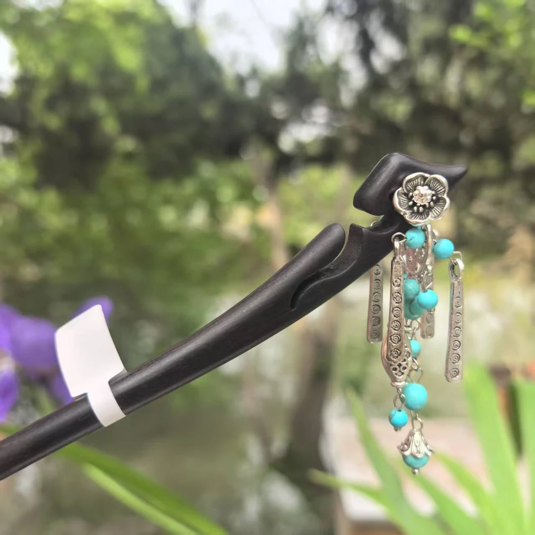 56手工简约檀木发簪复古发饰发簪子民族风头饰国风古风蓦然回首