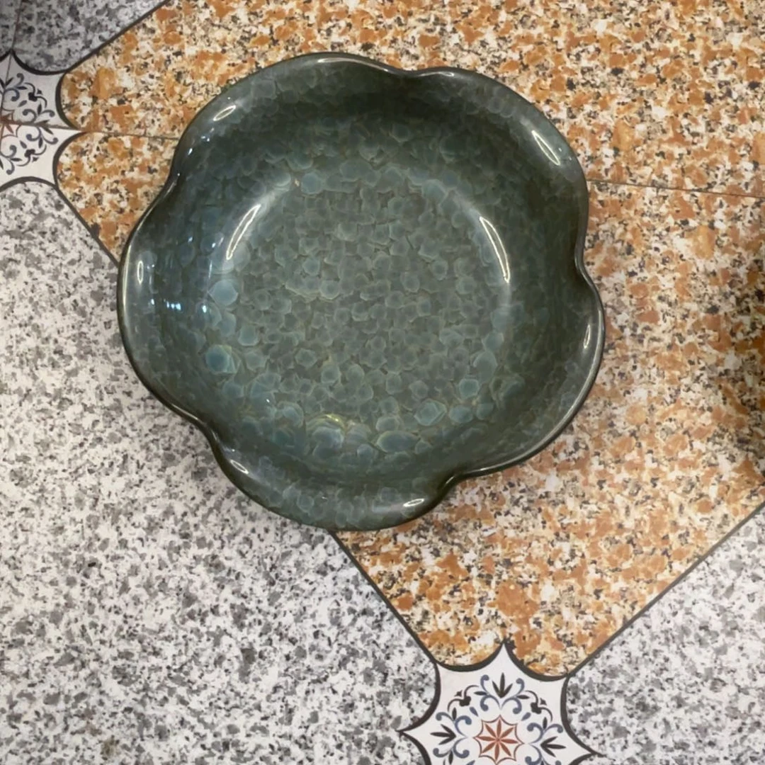 官花口洗一个鱼鳞纹