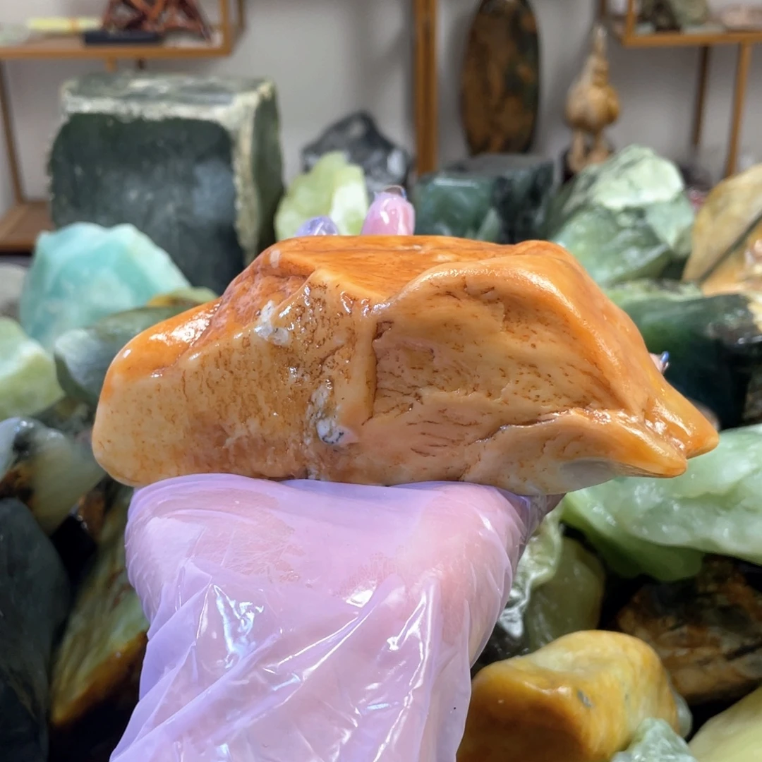 蛇纹石玉未镶嵌中国四大名玉简易