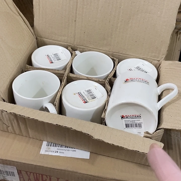 瓷片麦斯威尔牛奶杯6个 290毫升