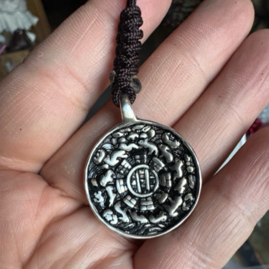 925银银制品 925银银九宫八卦12生肖腰坠小