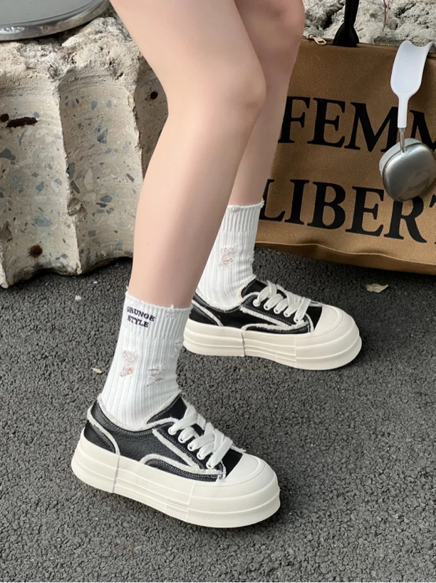 105-1真皮超软~丑萌耐磨休闲运动小白鞋女春秋四季款F2