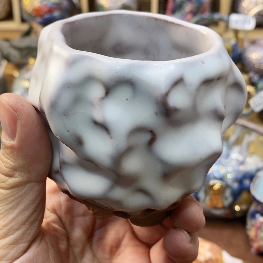 粗陶志野柴烧茶器