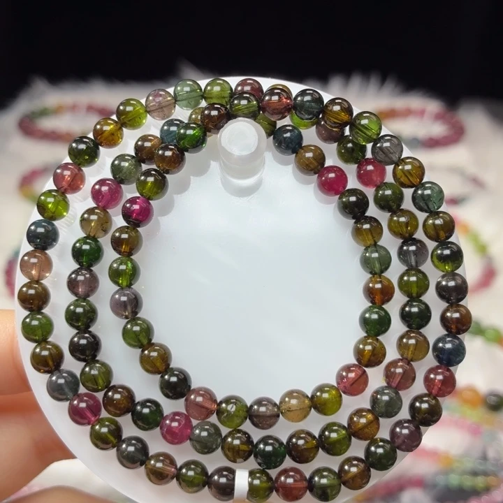 碧玺手链未镶嵌5.6mm±